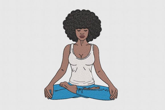 Afro Woman Meditating: A Seasonal Design Review