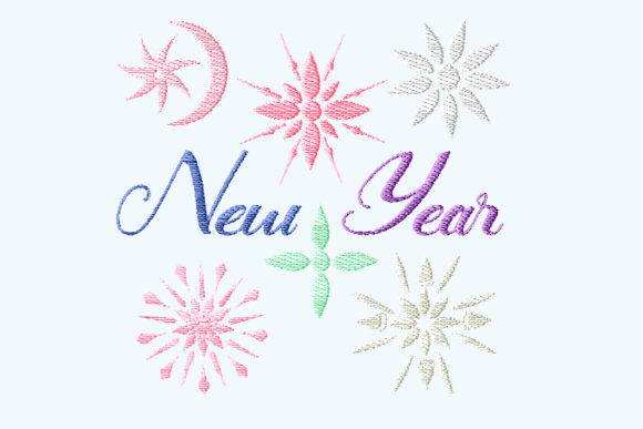New Year Moon Star Party Embroidery Review