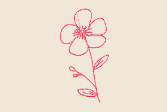 Petunia Flower Doodle Embroidery Review