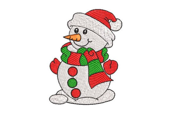Snowman with Christmas Scarf Design Review