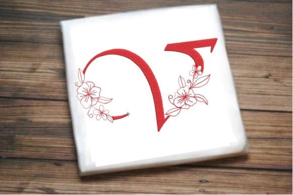 V Floral Monogram Letter: A Designer's Review