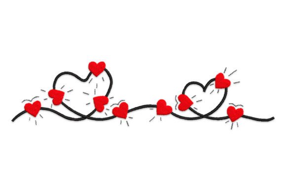 Valentine's Day Border with Red Heart Review